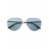 Gucci Eyewear Óculos de sol armação aviador - Metálico