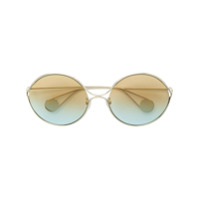 Gucci Eyewear Óculos de sol arredondado - Metálico