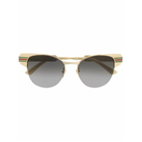 Gucci Eyewear Óculos de sol aviador - Dourado