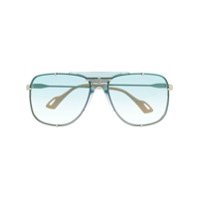 Gucci Eyewear Óculos de sol aviador Interlocking GG - Verde