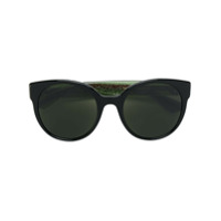 Gucci Eyewear Óculos de sol com armação arredondada - Preto