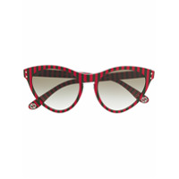 Gucci Eyewear Óculos de sol gatinho listrado - Vermelho