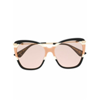 Gucci Eyewear Óculos de sol oversized com efeito borboleta - 007 MULTICOLOR