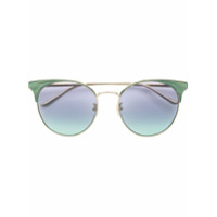 Gucci Eyewear Óculos de sol oversized - Dourado