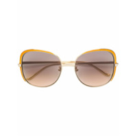 Gucci Eyewear Óculos de sol oversized - Dourado