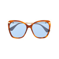 Gucci Eyewear Óculos de sol oversized - Laranja