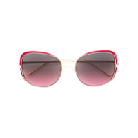 Gucci Eyewear Óculos de sol oversized - Metálico
