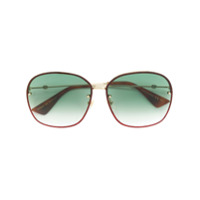 Gucci Eyewear Óculos de sol oversized - Vermelho