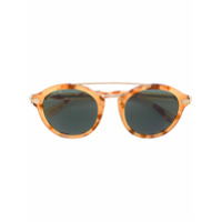 Gucci Eyewear Óculos de sol ponte dupla - Marrom