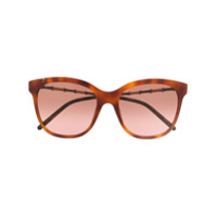 Gucci Eyewear Óculos de sol quadrado com efeito de bambu - Marrom