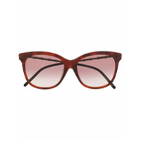 Gucci Eyewear Óculos de sol quadrado com efeito de bambu - Marrom