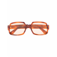 Gucci Eyewear Óculos de sol quadrado com efeito tartaruga - Marrom