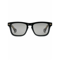 Gucci Eyewear Óculos de sol quadrado com lentes coloridas - Preto
