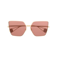Gucci Eyewear Óculos de sol quadrado - Dourado