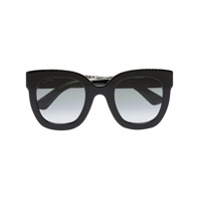 Gucci Eyewear Óculos de sol quadrado GG - Preto