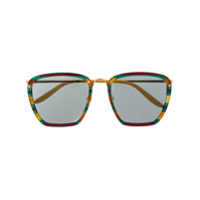 Gucci Eyewear Óculos de sol quadrado GG0673S - Dourado