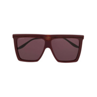 Gucci Eyewear Óculos de sol quadrado Interlocking G - Vermelho