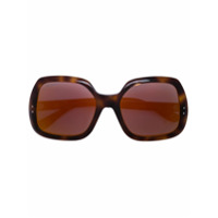 Gucci Eyewear Óculos de sol quadrado - Marrom