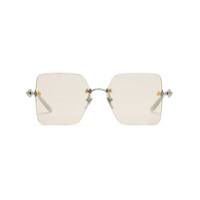 Gucci Eyewear óculos de sol quadrado - Prateado