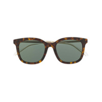 Gucci Eyewear Óculos de sol quadrado tartarugado - Preto