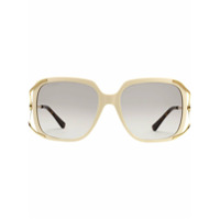 Gucci Eyewear Óculos de sol redondo oversized - Neutro