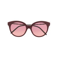 Gucci Eyewear Óculos de sol redondo - Vermelho