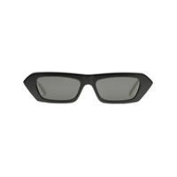 Gucci Eyewear Óculos de sol retangular com aplicação de cristal - Preto