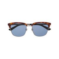Gucci Eyewear Óculos de sol retangular GG0697S - Preto