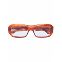 Gucci Eyewear Óculos de sol retangular marrom