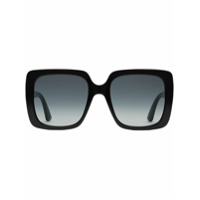 Gucci Eyewear Óculos de sol retangular - Preto