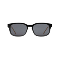 Gucci Eyewear Óculos de sol retangular - Preto