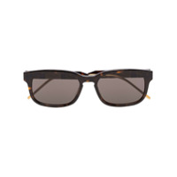 Gucci Eyewear Óculos de sol tartaruga quadrado - Preto