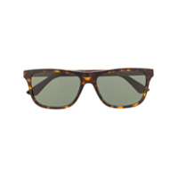 Gucci Eyewear Óculos de sol wayfarer com efeito tartaruga - Preto