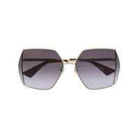 Gucci Eyewear Óculos oversized quadrado - Dourado