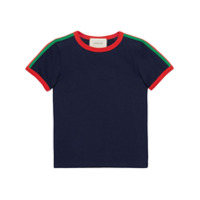 Gucci Kids Children's T-shirt with Kingsnake - Azul