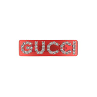 Gucci Presilha única Crystal Gucci - Vermelho