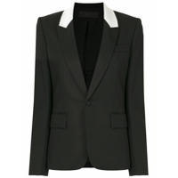 Haider Ackermann Blazer slim com lapelas contrastantes - Preto