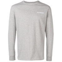 Han Kjøbenhavn Blusa com logo bordado - Cinza