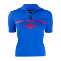 Han Kjøbenhavn Blusa mangas curtas com zíper - Azul