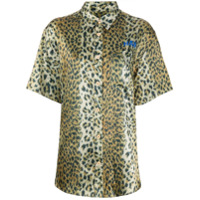 Han Kjøbenhavn Camisa com estampa de leopardo - Amarelo