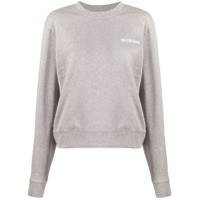 Han Kjøbenhavn Suéter com logo bordado - Cinza