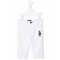 Harmont & Blaine Junior Calça com patch de logo - Branco