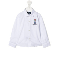 Harmont & Blaine Junior Camisa mangas longas com bordado - Branco