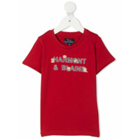 Harmont & Blaine Junior Camiseta decote careca com estampa gráfica - Vermelho