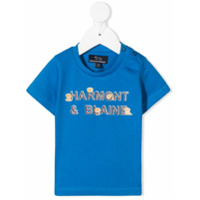 Harmont & Blaine Junior Camiseta gola redonda com estampa de logo - Azul