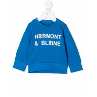 Harmont & Blaine Junior Moletom com estampa de logo - Azul