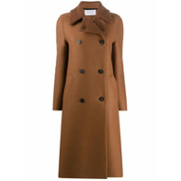 Harris Wharf London Casaco com abotoamento duplo de lã - Marrom