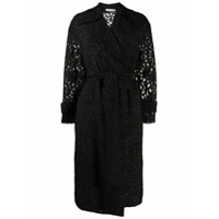 Harris Wharf London Casaco oversized com bordado - Preto