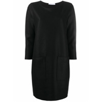 Harris Wharf London Vestido reto com mangas longas - Preto