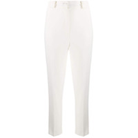 Hebe Studio Calça cropped cintura alta - Branco